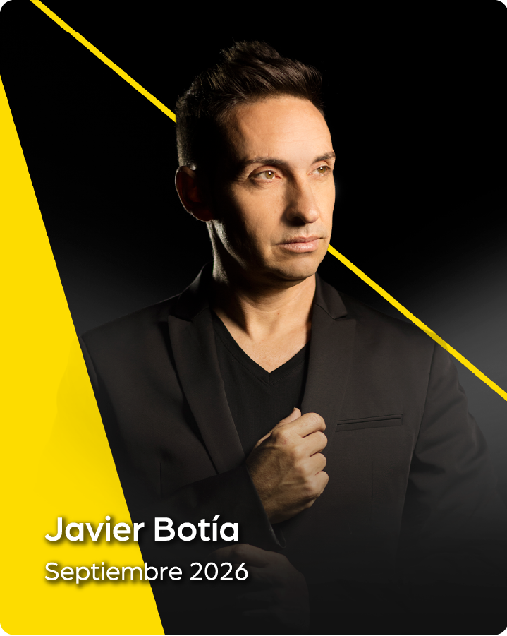 img perfil + nombre JAVIER BOTÍA yellow landing
