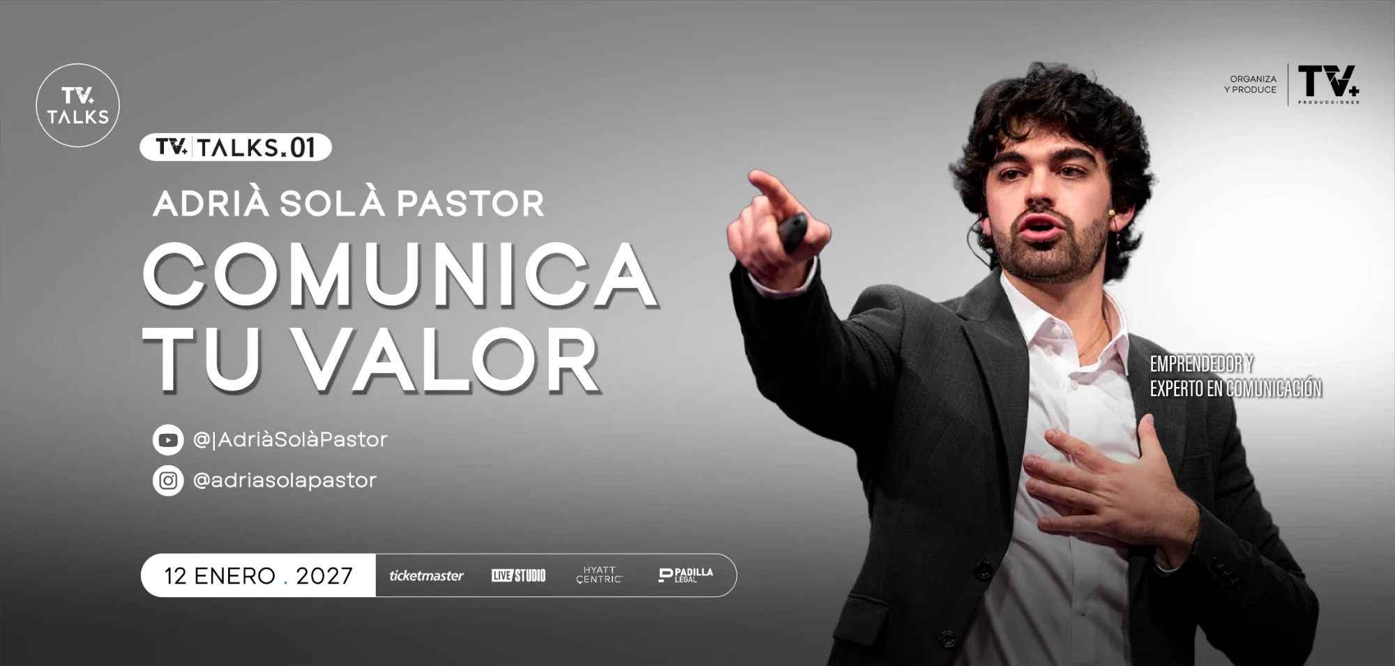 TV Talks 01 — Adrià Solà Pastor, Comunica tu valor. 12 de enero de 2027