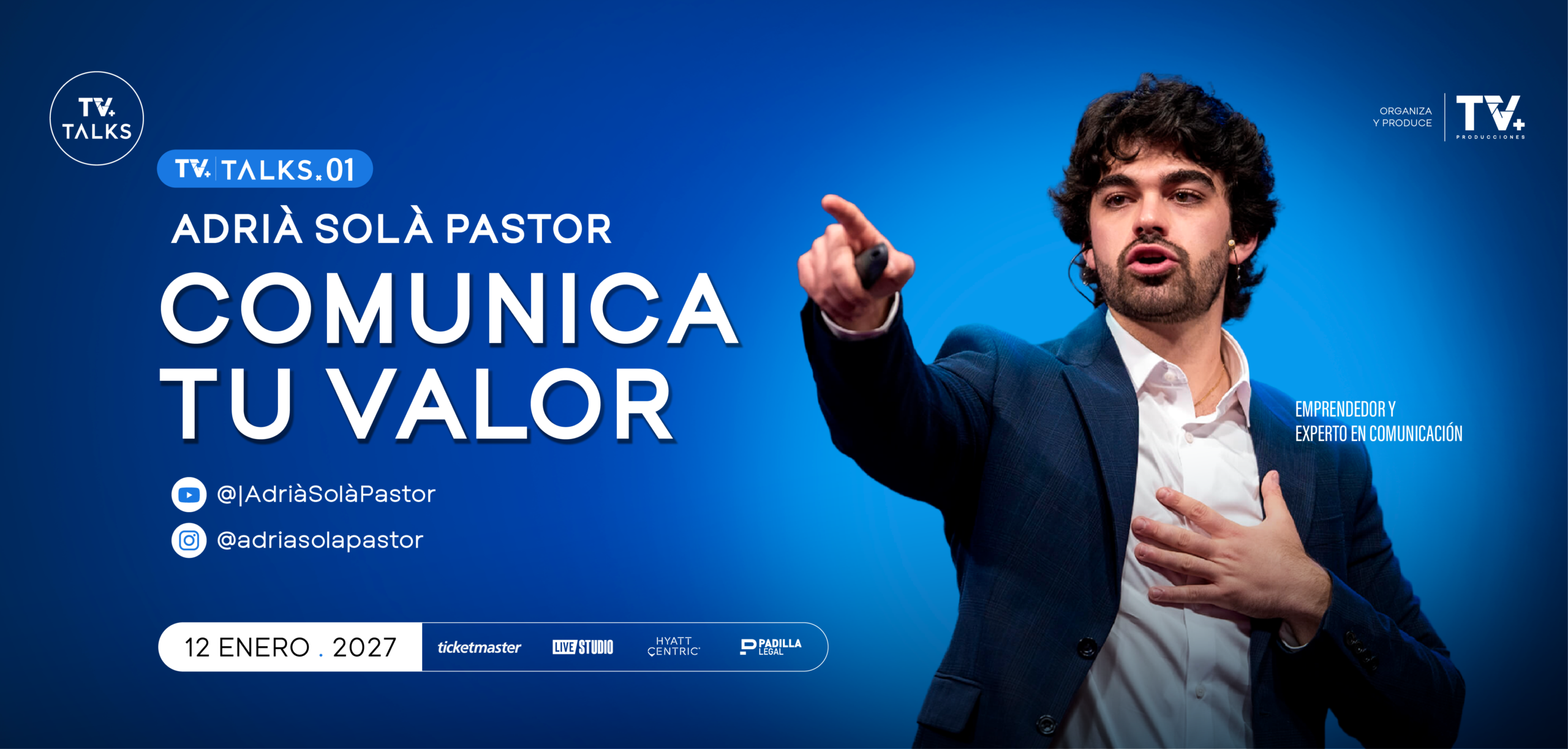 TV Talks 01 — Adrià Solà Pastor, Comunica tu valor. 12 de enero de 2027